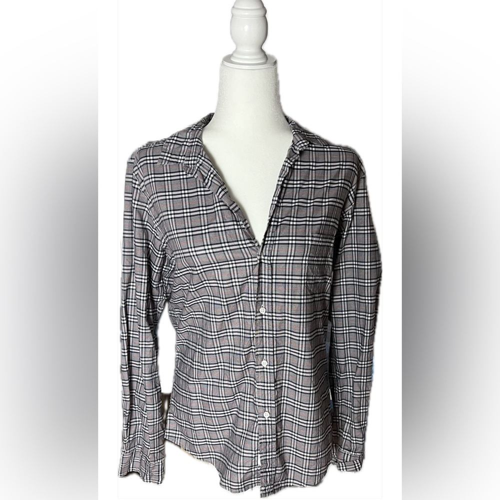 $238 Frank and Eileen Barry Plaid Button Down Runs Small!!